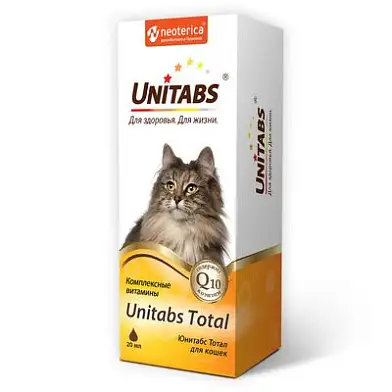 Unitabs Total витаминный комплекс с коэнзимом Q10 для кошек