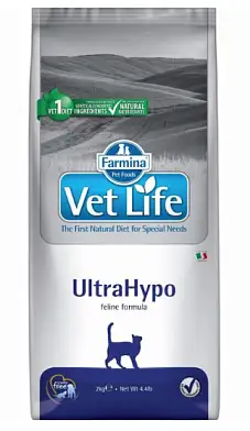 Farmina Vet Life сухой корм для кошек при неблагоприятных реакциях на пищу (ultrahypo)